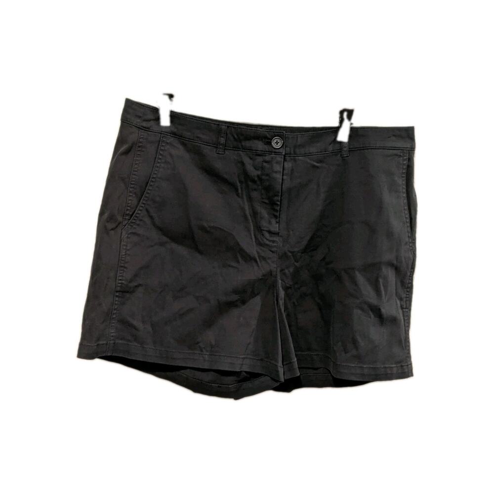 J Crew women’s 4" heritage chino short in Black Size 14 NWT